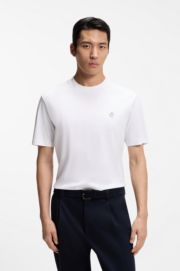 ΜΠΛΟΥΖΑ T-SHIRT BOSS - 100 ΛΕΥΚΟ